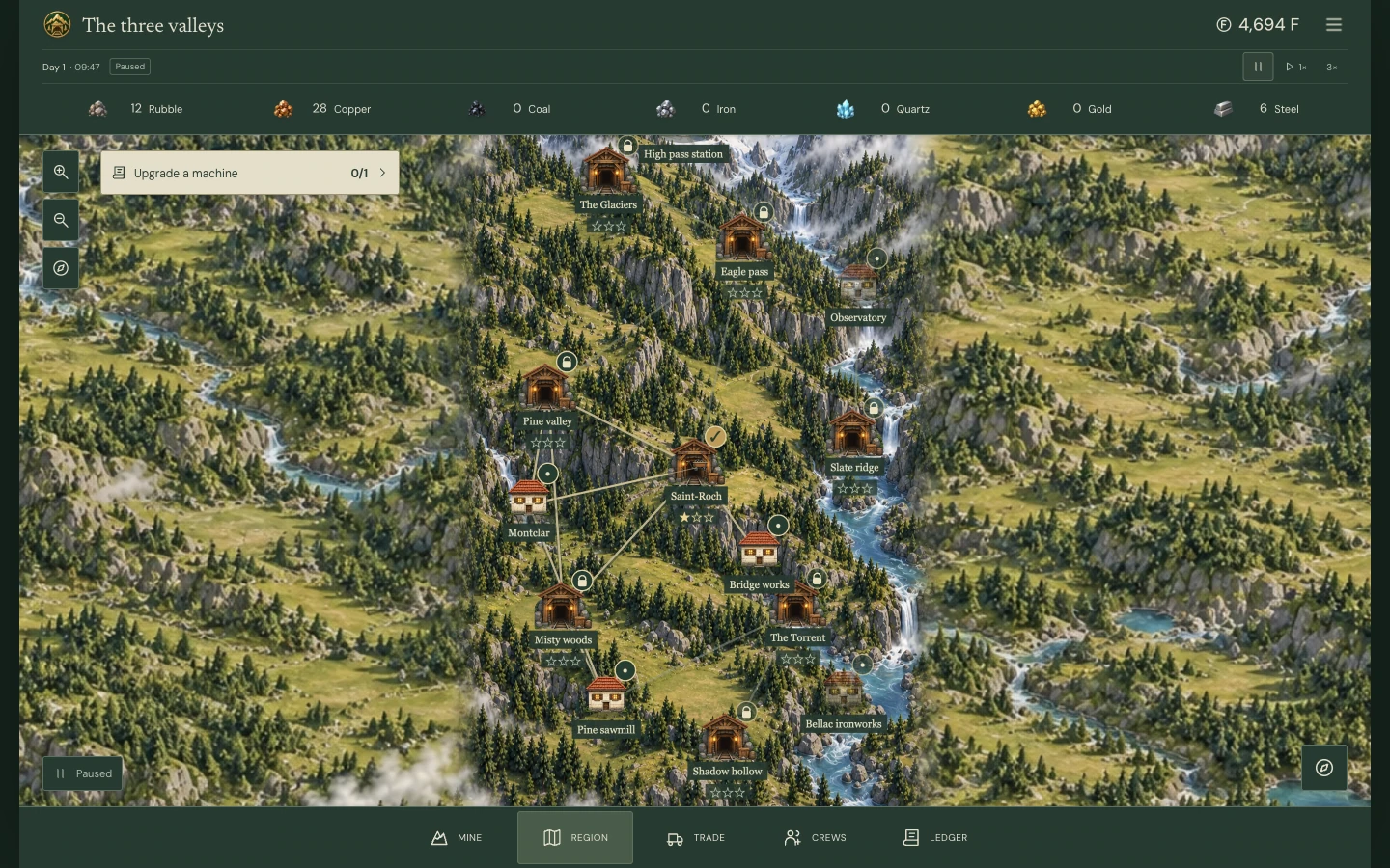 The regional map and the valley’s trading partners